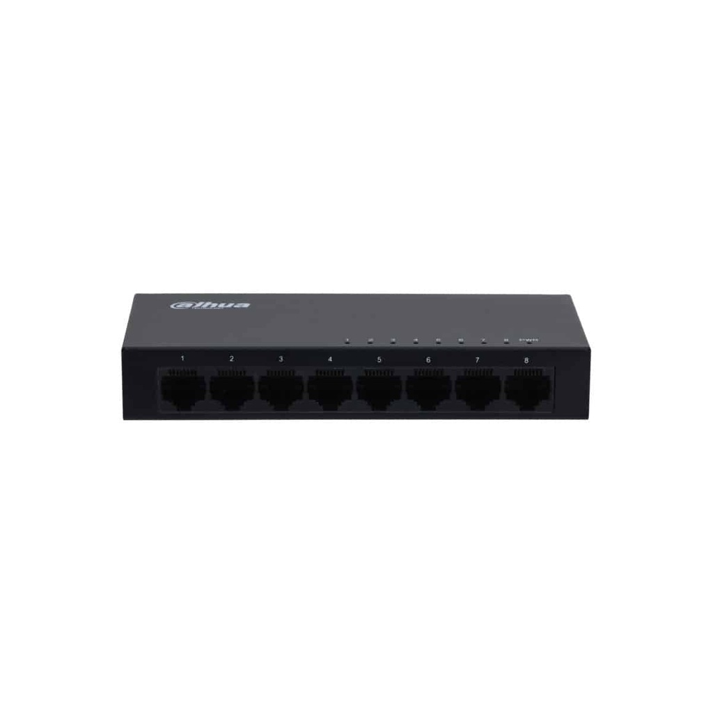 Switch Gigabit No Administrado 8 Ptos -bk (dh-pfs3008-8gt)