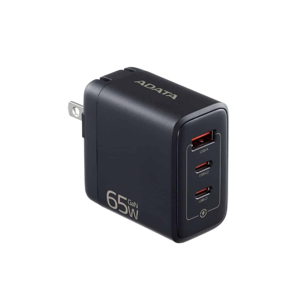 Cargador De Pared Adata Usb 65w,usb-c Negro Chargeru-0653-qcpdbk