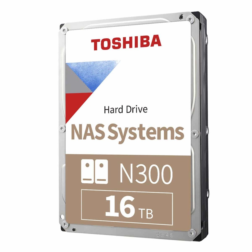 TOSHIBA HDD INTERNO N300 16TB NAS 7200RPM Y 512MB CACHE SATA 3.5" HDWG51GXZSTA NAS