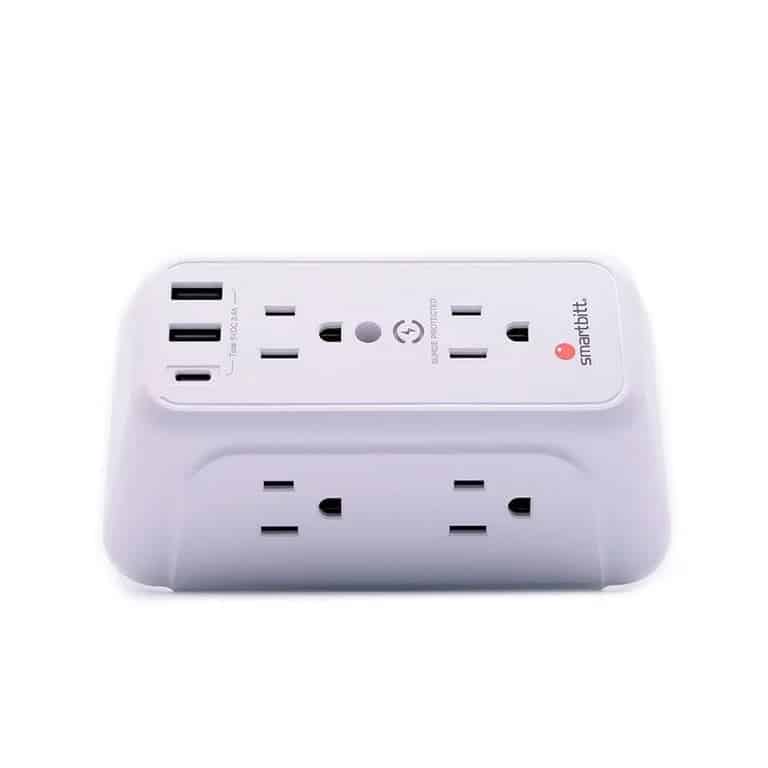 Supresor De Picos Smarbitt 1480j, 6 Cont Toma Usb-a/usb-c (sbss-bw6-3u)