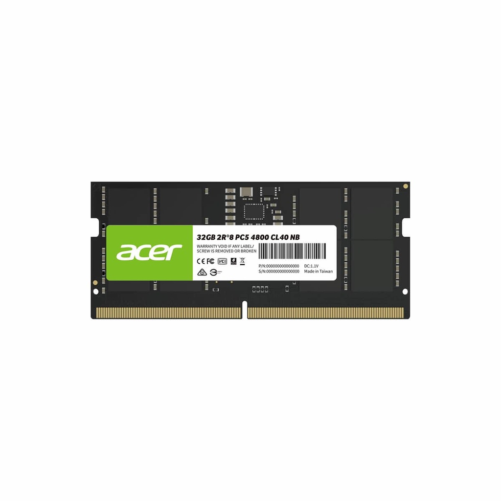 Memoria Sodimm Ddr5 Acer Sd200 32gb 4800mhz Cl40 (bl.9bwwa.417)