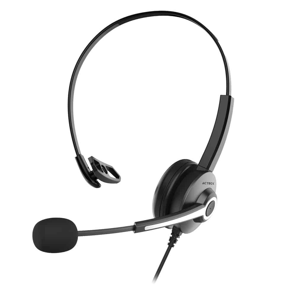 Audifonos Acteck Centric Pro Hn620 Usb A +mic+cont Vol Negro (ac-935326)