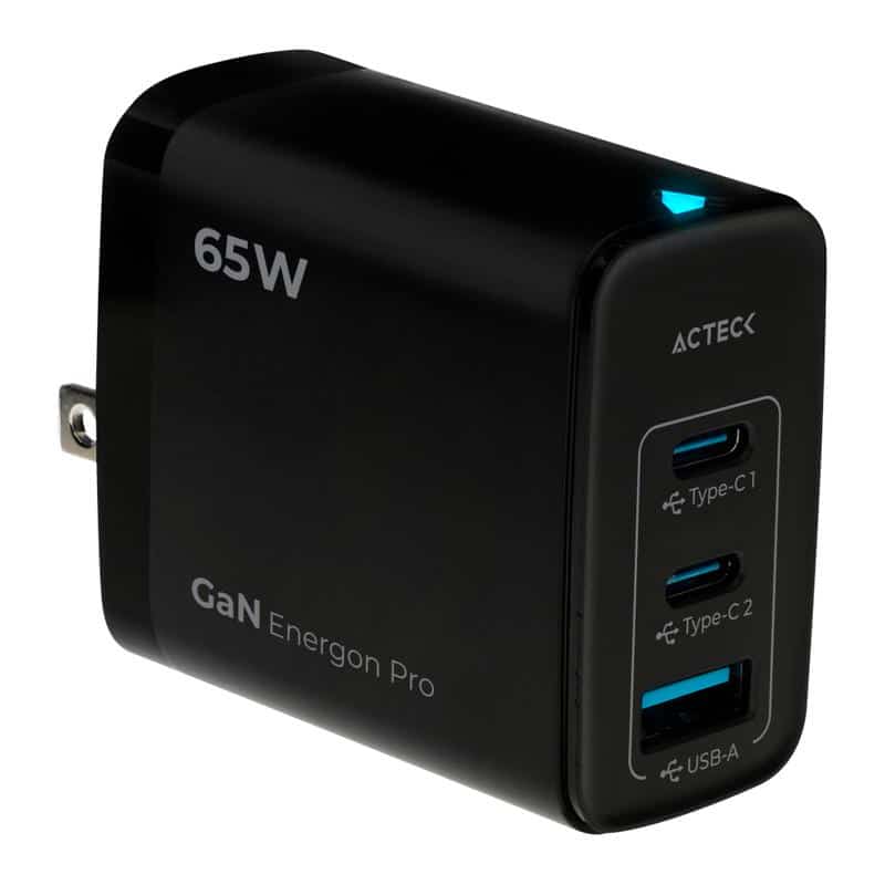 Cargador Acteck Pro Cp665/carga Ultra Rapida 65w/2xusb-c/neg Ac-935579