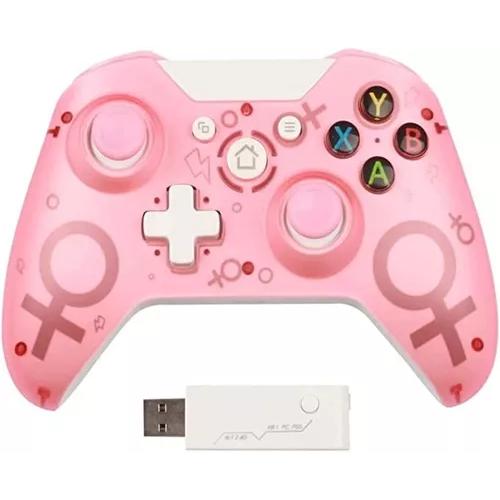Control Inalambrico Rosa Usb N-1, Compatible Con Xbox One, Ps3 , Pc 2.