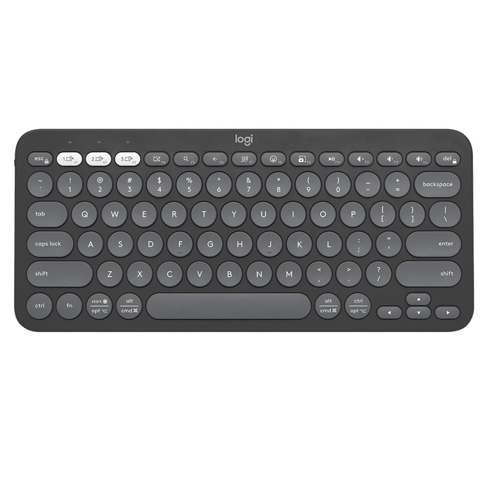 Teclado Logitech Pebble Keys 2 K380s Bt Multid. Graphite (920-011783)