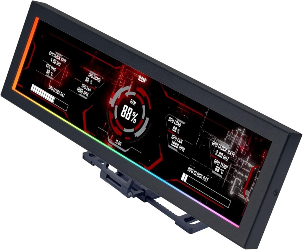 Pantalla Universal Lian Li Black Lcd 8.8¨ 60hz