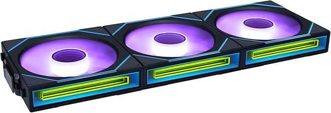 Kit 3 Ventiladores Lian Li Sl Infinty Aspas Invertidas Black Rgb Wireless 120mm