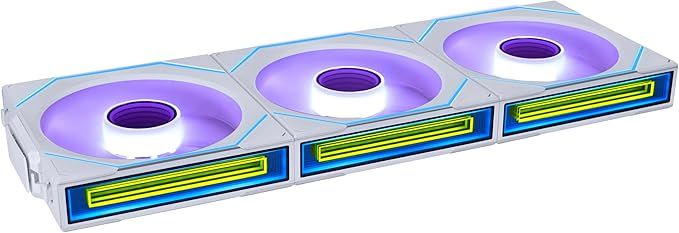 Kit 3 Ventiladores Lian Li Sl Infinty Aspas Invertidas White Rgb Wireless 120mm