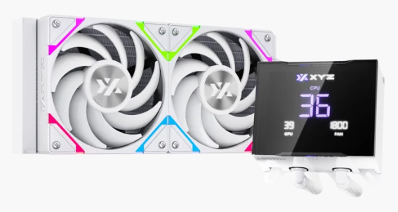 Enfriamiento Liquido  Xyz Hydrotemp Aio 240mm Argb 2500rpm Pantalla Digital White