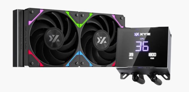 Enfriamiento Liquido  Xyz Hydrotemp Aio 240mm Argb 2500rpm Pantalla Digital Black