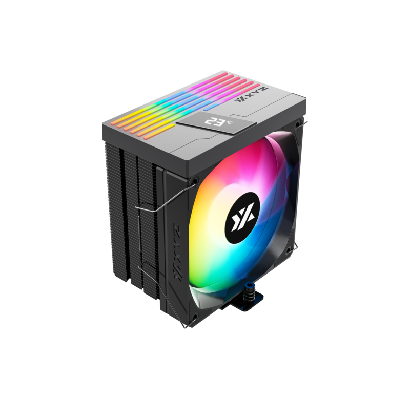Ventilador Cpu Xyz Thermax 4 Pulsar 1800rpm Argb 130*75*158mm Black