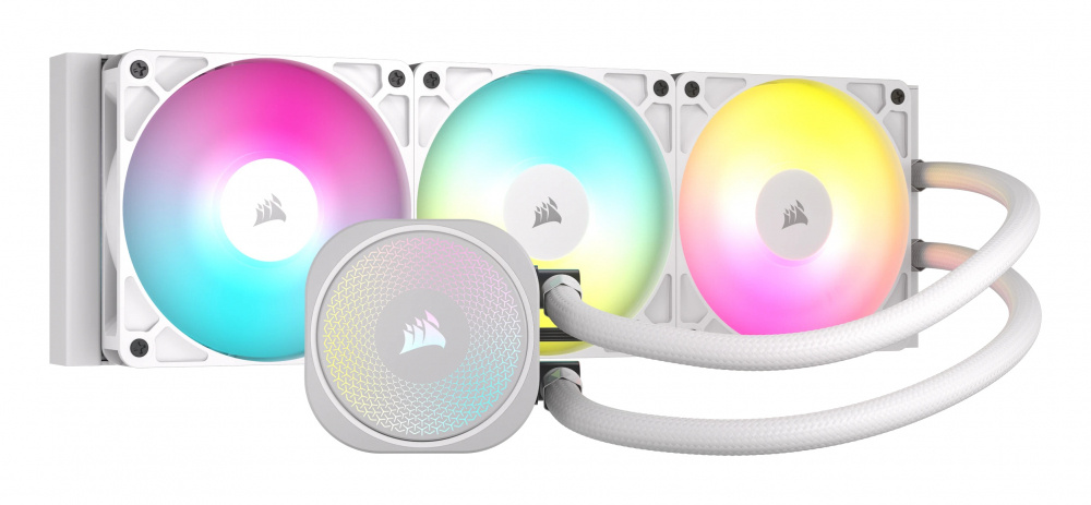 ENFRIAMIENTO LIQUIDO CORSAIR CPU NAUTILIUS 360 RS ARGB BLANCO 2100RPM 3FAN 360MM CW 9060095 WW