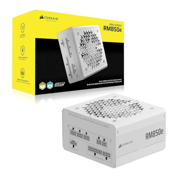FUENTE DE PODER CORSAIR RME SERIES RM850E GOLD FULL MODULAR ATX POWER SUPPLY BLANCA CP 9020293 NA