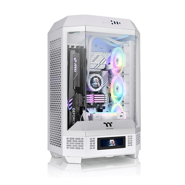 Gabinete Thermaltake The Tower 300 Micro Tower Snow Blanco Micro-atx Ca-1y4-00s6wn-00