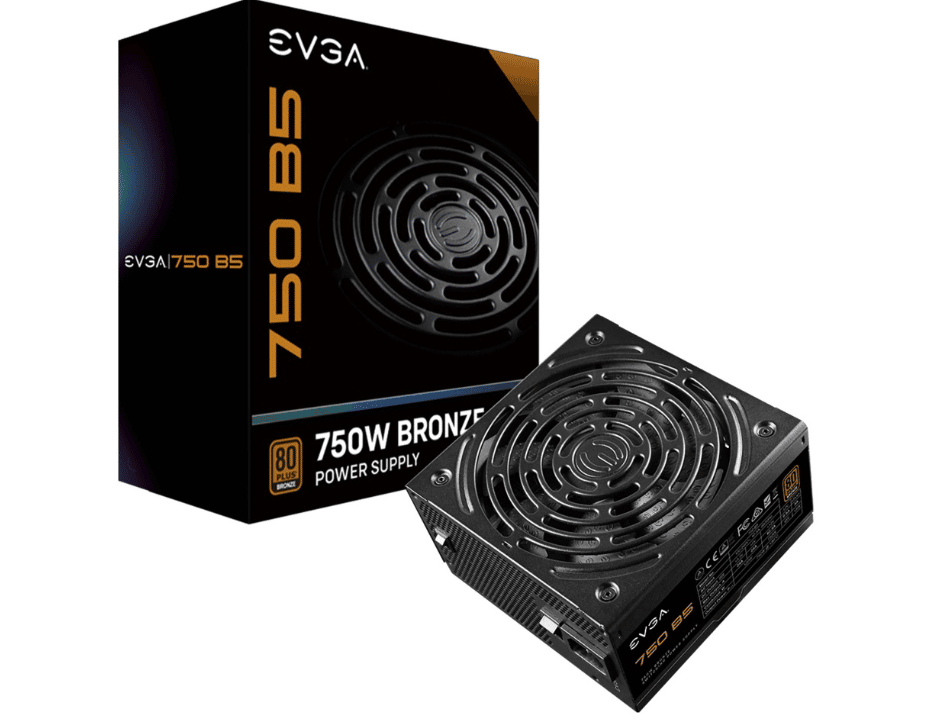 Fuente   De Poder EVGA 750 B5 80 Plus Bronze, 24-pines Atx, 135mm, 750w