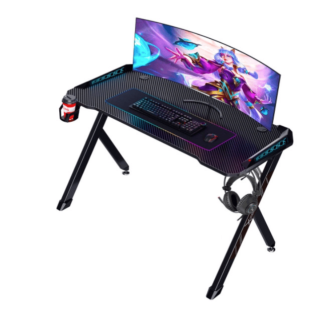 Escritorio                                                                                                                                                                                                                                                                                                                                                                                                              Xzeal Gamer Rgb, Metal/fib Carb, Hub Usb 125x65 (xzdesg1b)