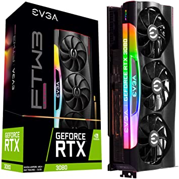 Tarjeta   De Video EVGA Nvidia Geforce RTX 3080 Ftw3 Ultra Gaming Icx3 Tech Argb Led Metal Blackplate 10gb Gddr6x(max 1pz Por Cliente)
