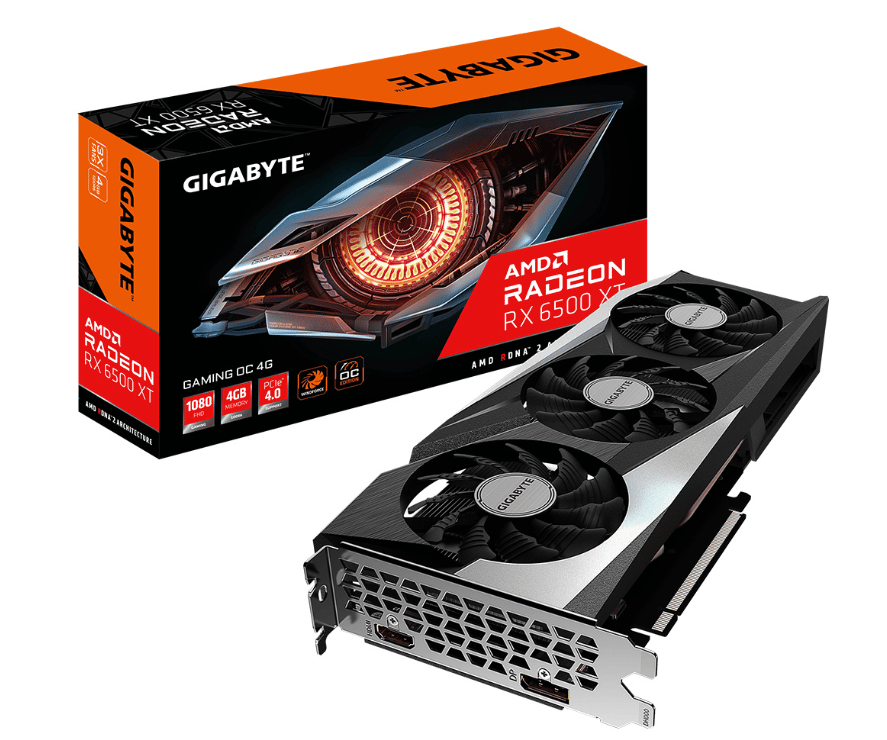 Tarjeta de Video Gigabyte AMD Radeon RX 6500 XT Gaming OC 4GB