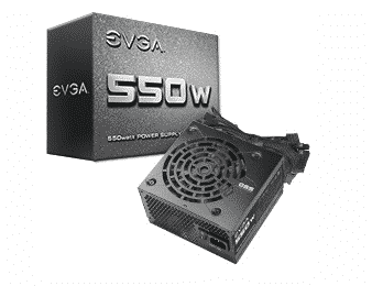 FUENTE DE PODER EVGA 550W 00-N1-0550-L1 24 PINES ATX 120MM FAN