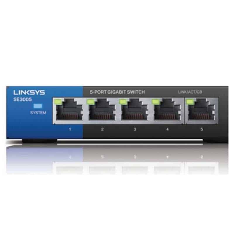 Switch  Linksys Metalico Escritorio 5 Ptos Gigabit No Admin (se3005)