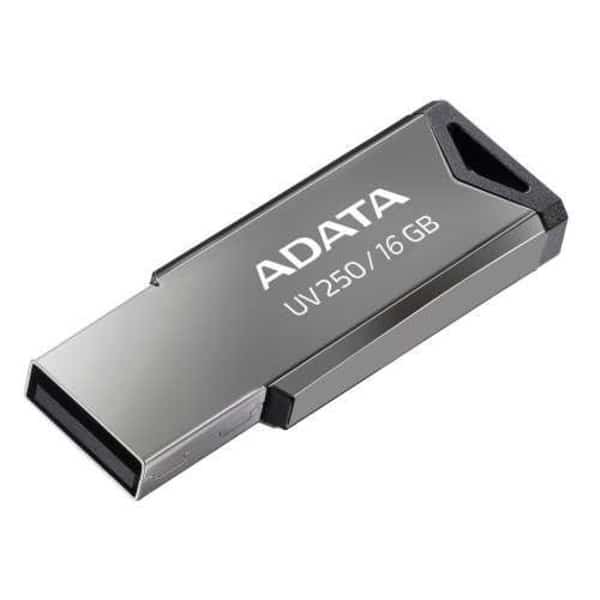 Memoria  Flash Adata Uv250 16gb Usb 2.0 Plata (auv250-16g-rbk)