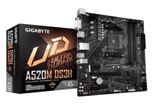 Motherboard      Gigabyte A520m Ds3h - Ddr4, 128 Gb, Amd, Micro Atx Pue