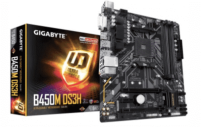 Motherboard GIGABYTE B450M-DS3H V2 - DDR4, AMD, Socket AM4, Micro ATX pue