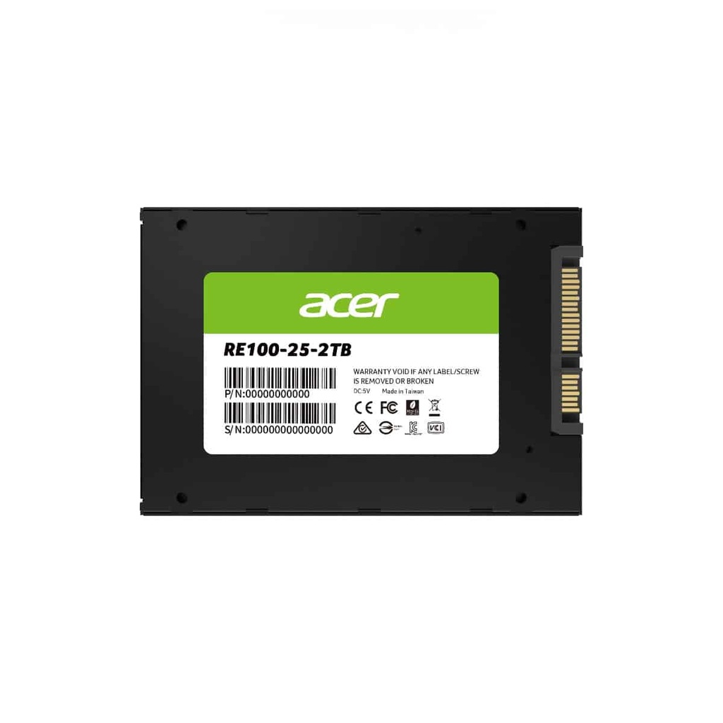 Unidad Ssd Acer Re100 2tb Sata 2.5" 562mb/s (bl.9bwwa.110)