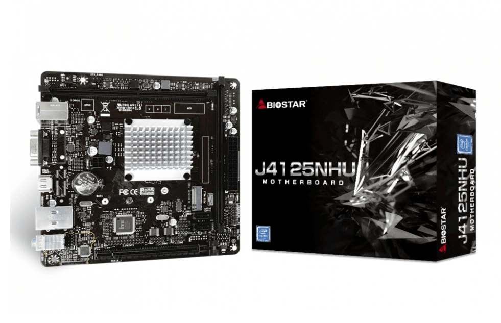 Tarjeta  Madre Biostar J4125nhu Ddr4 Hdmi Vga Pcie M.2 Quad Core Intel