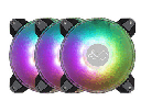 KIT DE VENTILADORES IN WIN SATURN ASN120 3PZ ARGB LED 3 CONECTORES TRIPLE PACK