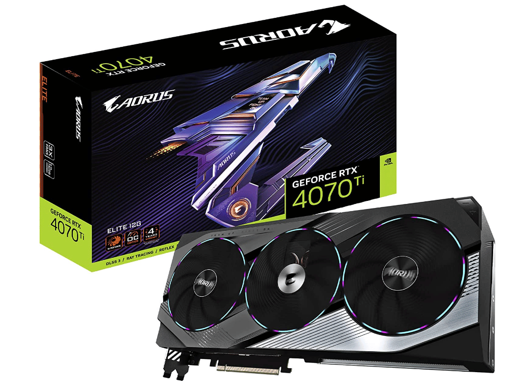 Tarjeta De Video AORUS Geforce RTX 4070 Ti Elite 12gb 192-bit Gddr6x Gv-n407taorus E-12gd