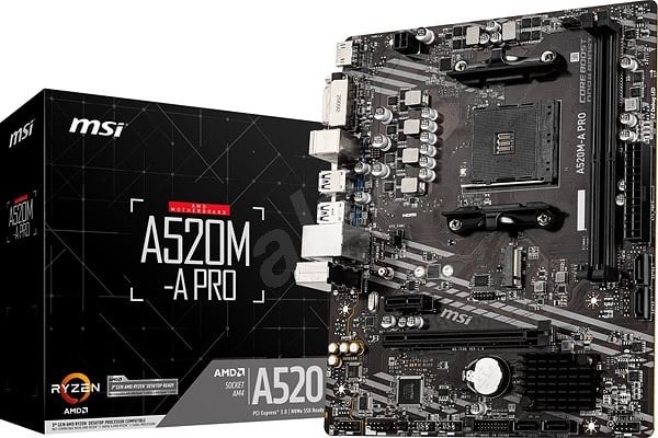 Tarjeta     Madre MSI A520m-a Pro Series Ryzen AM4 DDR4 (ob Para Ensamble)