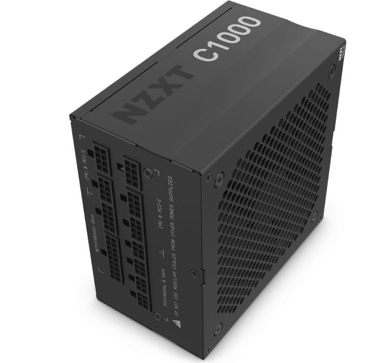 Fuente                                                                                                                                                                                                             De Poder Nzxt C1000 80 Plus Gold 24pin Atx 1000w Bk Pa-0g1bb-us