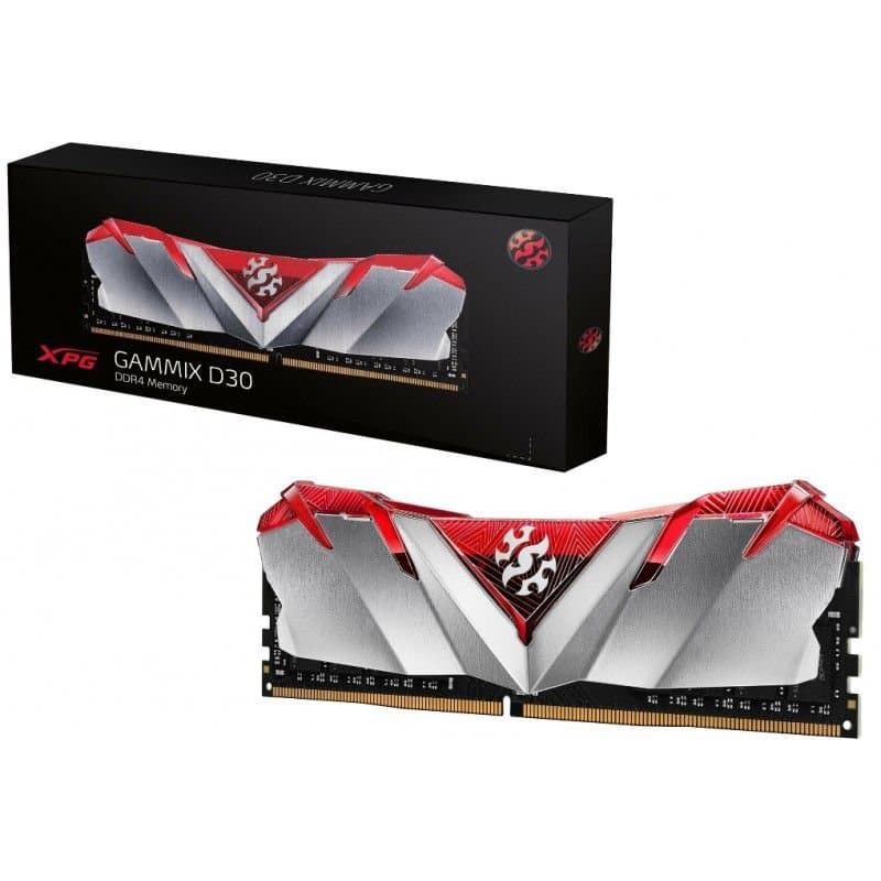Mem                                                                                                                                                                                                                                                                                                                                                                                                                                                                                                                                                                                                                                 Ddr4 Xpg Gammix D30 8gb 3200mhz Red Silver (ax4u32008g16a-sr30)