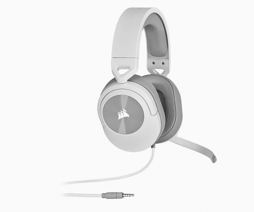 Headset                                                                                                                      Corsair Hs55 Surround Wired White Ca-9011266-na