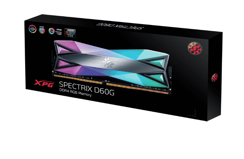 Memoria    DDR4  XPG D60 RGB 16gb 3200mhz (ax4u320016g16a-st60) Para INTEL (ob)