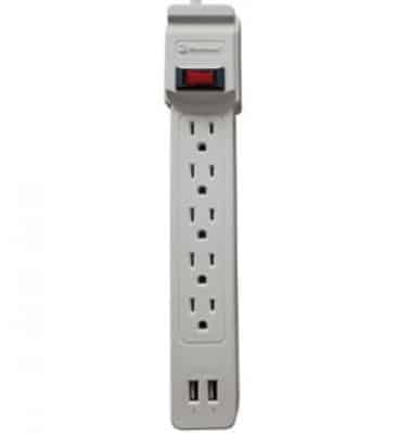 Supresor  De Picos Ss 550 Usb 550 Joules Con Puerto Usb Para Carga(00-5333-00-0)