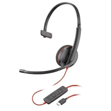 Poly  Diadema Black Wire C3210 Usb-a Monaural Negra(209744-101)