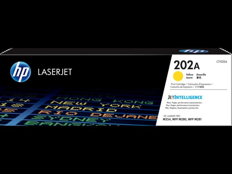 Cartucho De Toner Original Laserjet Hp 202a Amarillo (cf502a)