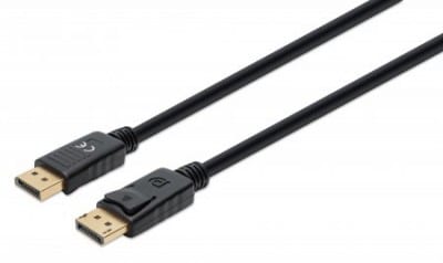 Cable  Displayport Manhattan V1.4 M-m, 2.0m Negro Econ. 8k60hz 355575