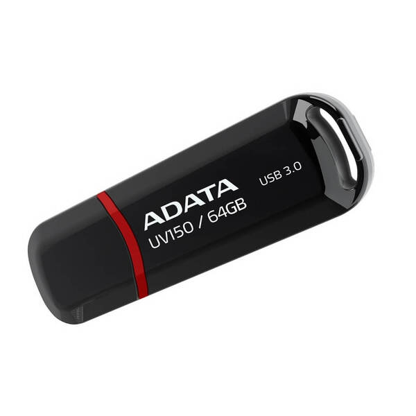 Memoria                                                                                                                                                                                                                                                                                              Flash Adata Uv150 64gb Usb 3.1 Negro (auv150-64g-rbk)