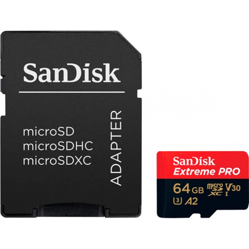 Memoria                                                                                                                                                                                                                                                                                                                                                                                                                                                                                                                                                                                                                                                                                                                                                                                                                                                                                                                                              Sandisk Micro Sd Extreme Pro 64gb V30 A2 (sdsqxcy-064g-gn6ma)