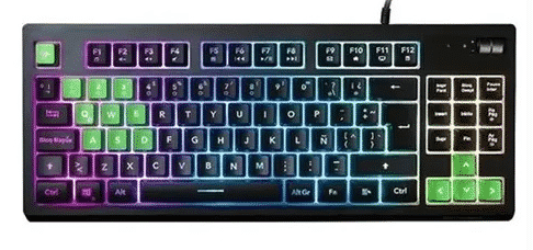 TECLADO PARA GAMING VSG PULSAR VG-K818 MEMBRANA RGB ANTI GHOSTING