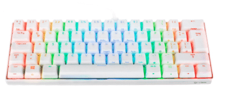 TECLADO MECANICO PARA GAMING VSG MINTAKA KAILH AZUL VG-KM981-WHT-BLU BLANCO