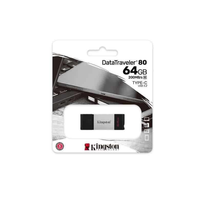 Memoria                                                                                                                                                                                                                                                                                                                                                                                                                                                                                                                                                                                                                                                                                                                                                                                                                                                                                                                                  Flash Kingston 64 Gb Usb-c 3.2 Gen 1 (dt80/64gb)