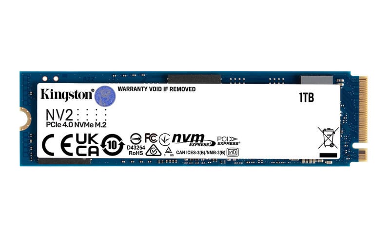 Unidad  Ssd Kingston Nv2 1tb M.2 2280 Nvme 3500mb/s(snv2s/1000g)