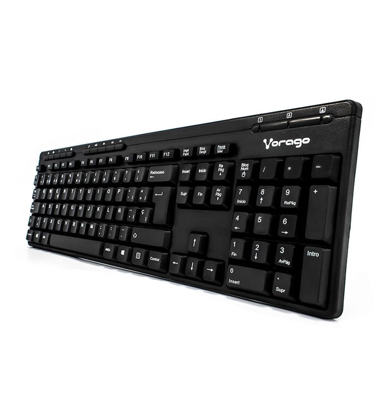 Teclado  Vorago Kb-202 Multimedia Usb Negro