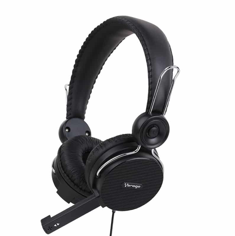 Diadema  Vorago Alta Fidelidad 2 X 3.5 Mm Microfono Retactil Hs-201