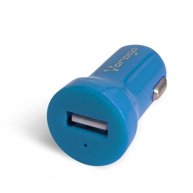 Cargador  Para Auto Vorago 1xusb 2.0 Color Azul  1 Amp Au-101-bl