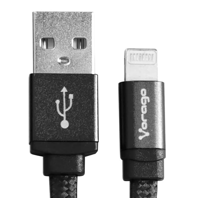 Cable           Vorago Cab-119 Negro Usb-apple Lightning 1 Metro Negro Blister